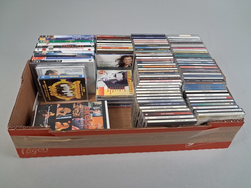 Diverse CD-Skivor, DVD-Filmer m.m.