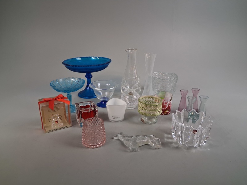 Diverse glas. Bl.a Orrefors, Kosta m.m.