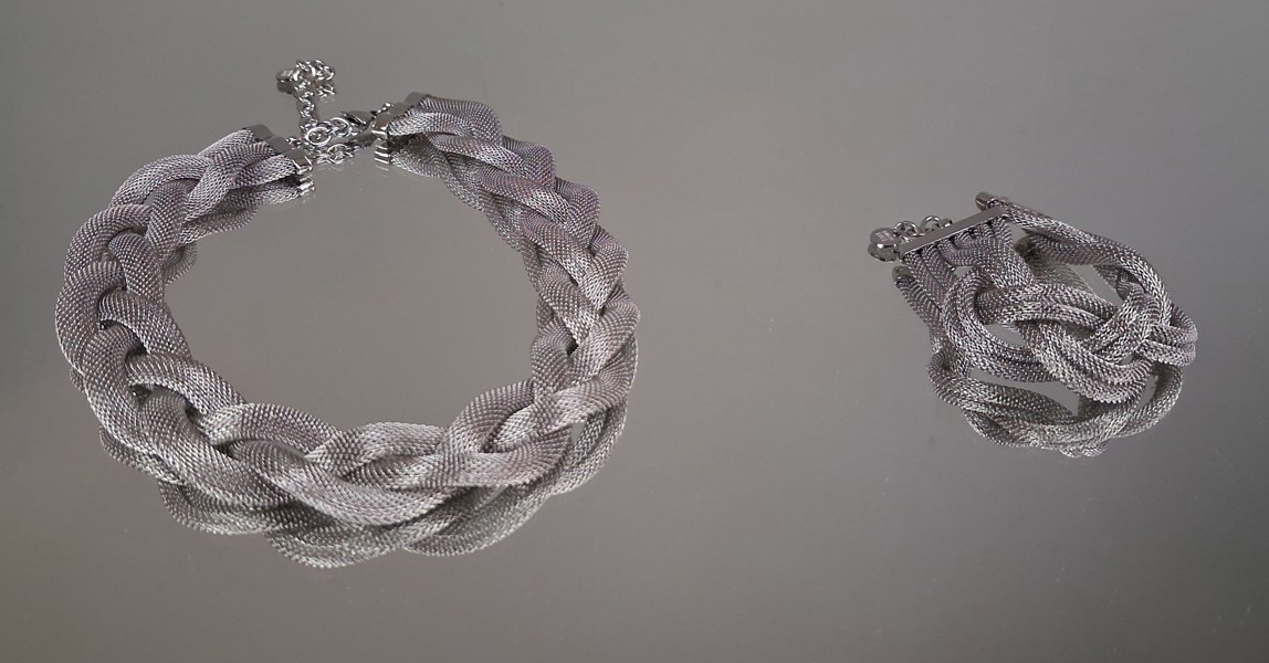 BUD TO ROSE, Halsband & Armband, "Jackie", Rostfritt stål.