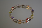 Armband med stenar. Sterlingsilver 925, vikt 12,4 gram.
