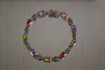 Armband med stenar. Sterlingsilver 925, vikt 12,4 gram.