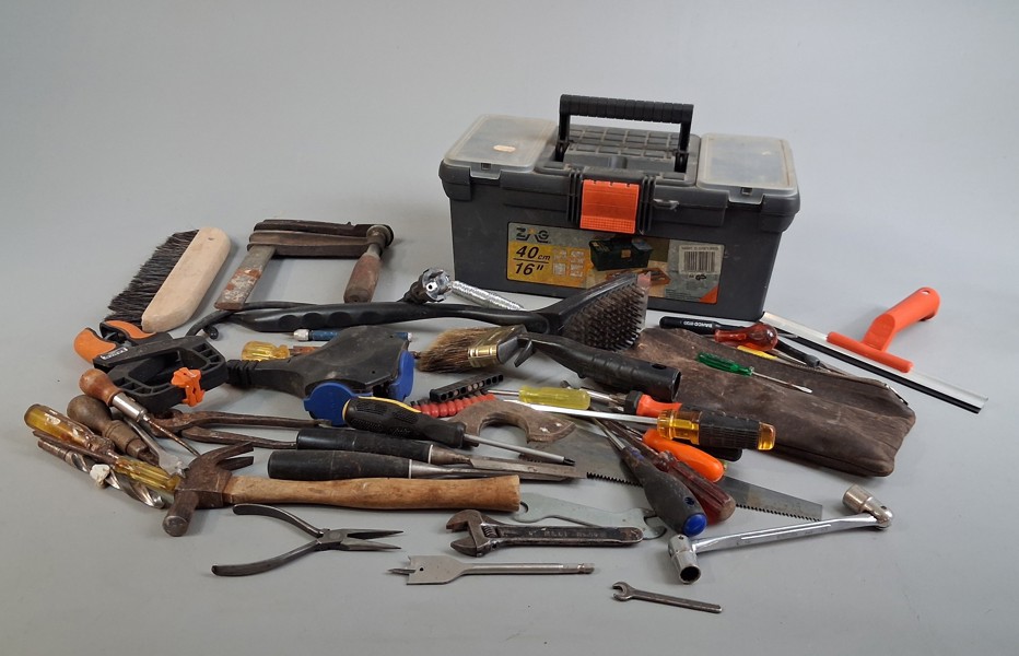 Verktyg, verktygslåda m.m.