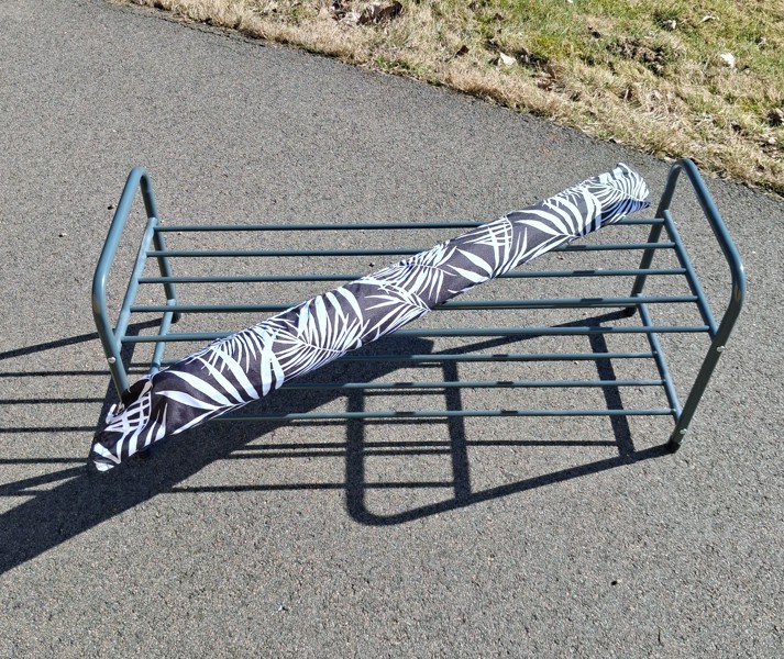 Skoställ & parasol utan hållare.