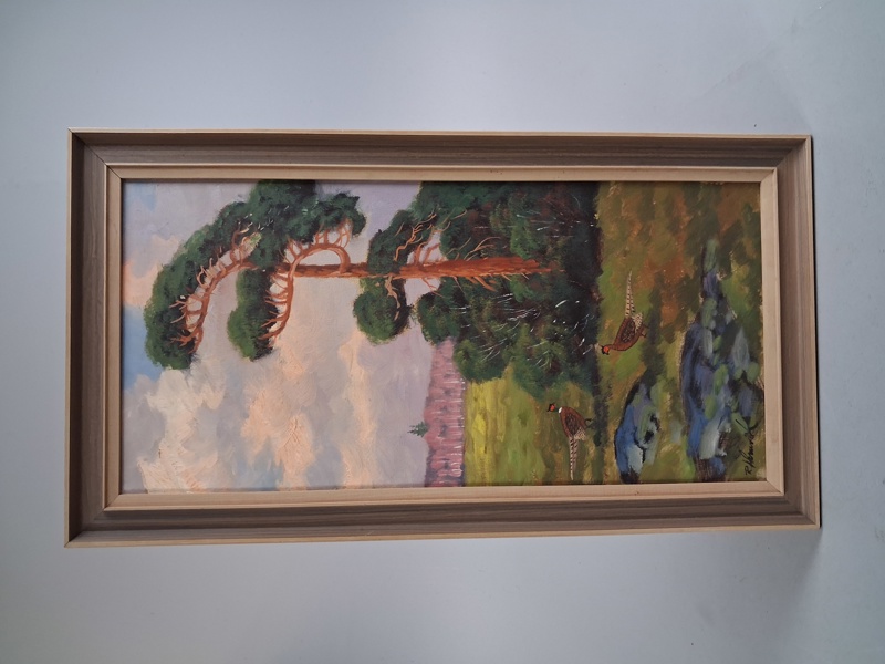 Olja på duk. Oidentifierad konstnär.