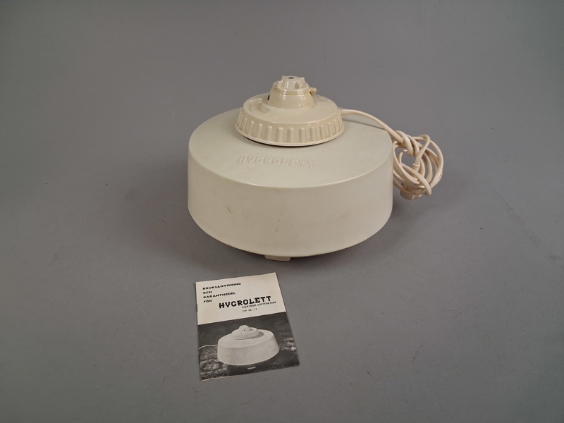 Hygrolett. Elektrod-luft fuktare 1970-talet.