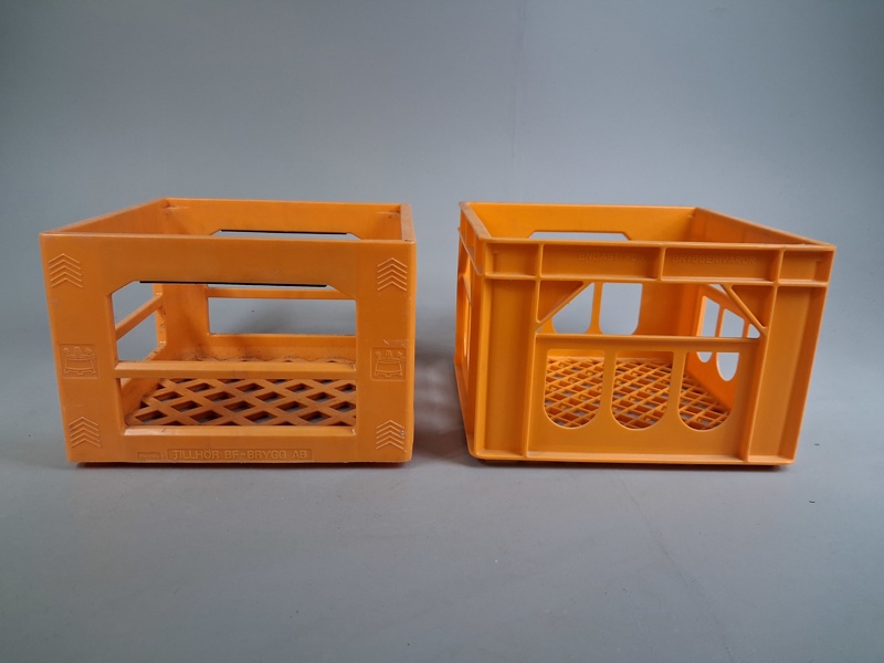 2 Backar, Plast. Bryggeribackar.