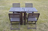 Trädgårdsmöbler. 5 Delar, hopfällbart.