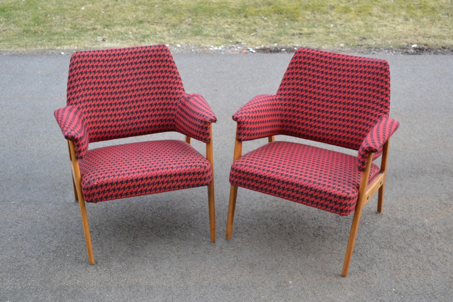 2 Karmstolar. 1950/60-talet.