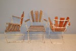 3 Trädgårdsstolar. "Syren", Pers Design, 1940/50-talet
