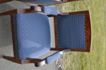 Soffa & fåtölj. Empire-stil, omklädda.