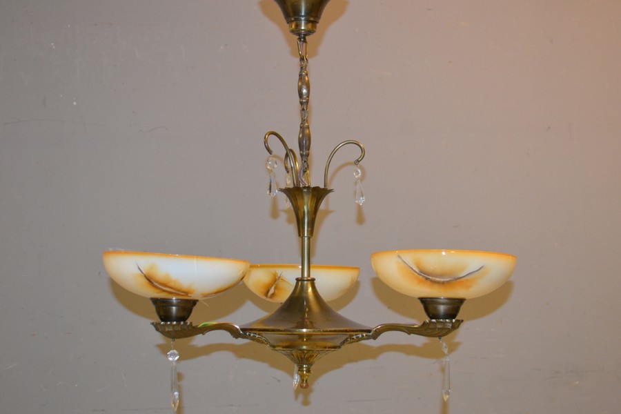 Taklampa. Art Deco, 1900-talets första hälft.