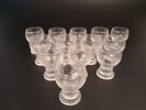 TIMO SARPANEVA. 13 Likörglas. "Kekkerit", Iittala.