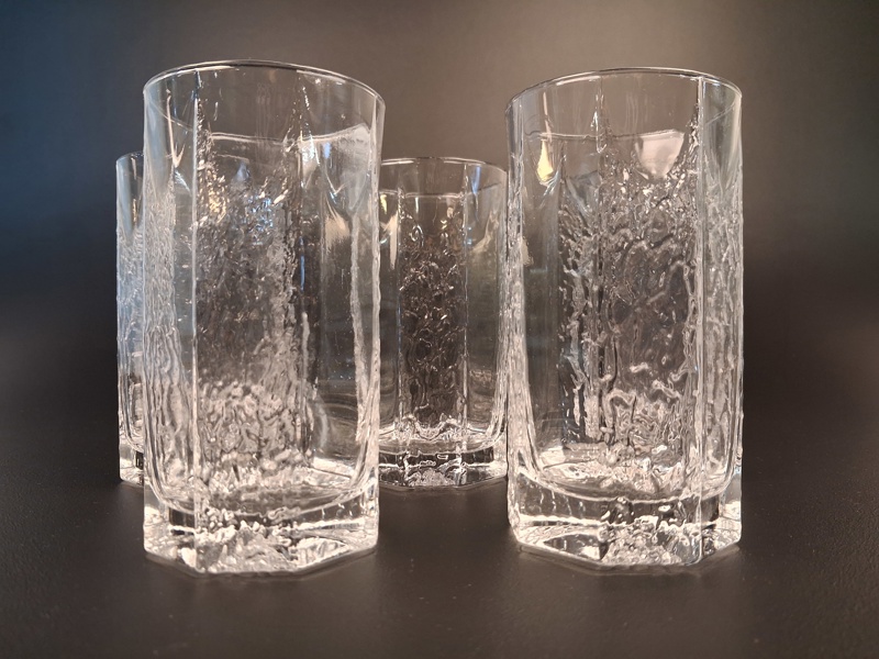 TIMO SARPANEVA. 5 Grogglas. "Kalinka", Iittala.