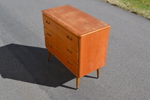 Byrå. Teak, 3 lådor, 1950/60-talet.