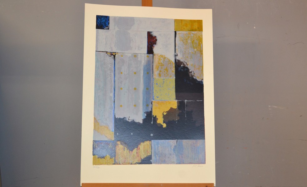 RENÉ TANCULA. Litografi, komposition, signerad & numrerad XXX/XL, oramad, löst blad.