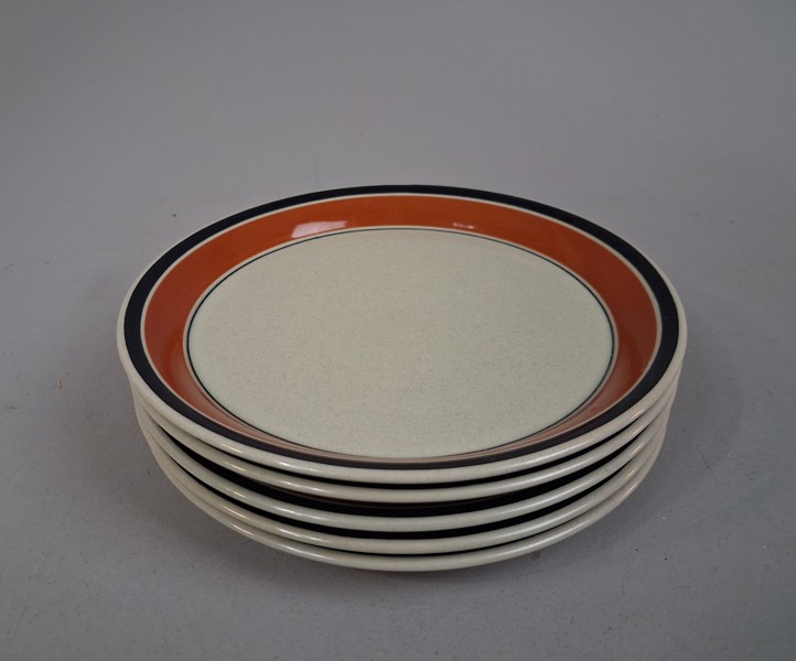 5 Mat tallrikar. Randa Banda, Andersson & Johnsson. Höganäs.