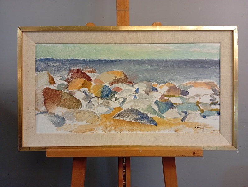 KJELL ROSÉN. Olja på duk., signerad & daterad -61.