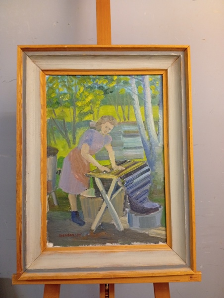 EINAR VIANDEN. Olja på duk, signerad & daterad. -45.