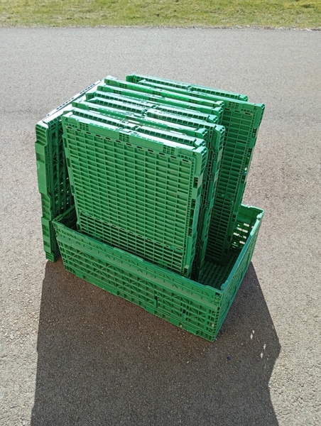 11 Förvaringsbackar. Hopfällbara.