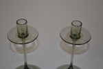 NILS LANDBERG. 2 Ljusstakar, Orrefors.