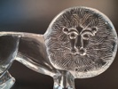 BERTIL VALLIEN, Figurin, Lejon, Glas, Royal Krona.