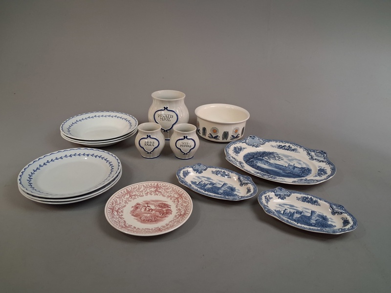 Diverse porslin, Gustavsberg, Arabia, m.fl.