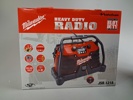 Milwaukee. Byggradio. HEAVY DUTY RADIO. JSR 1218, oanvänd.