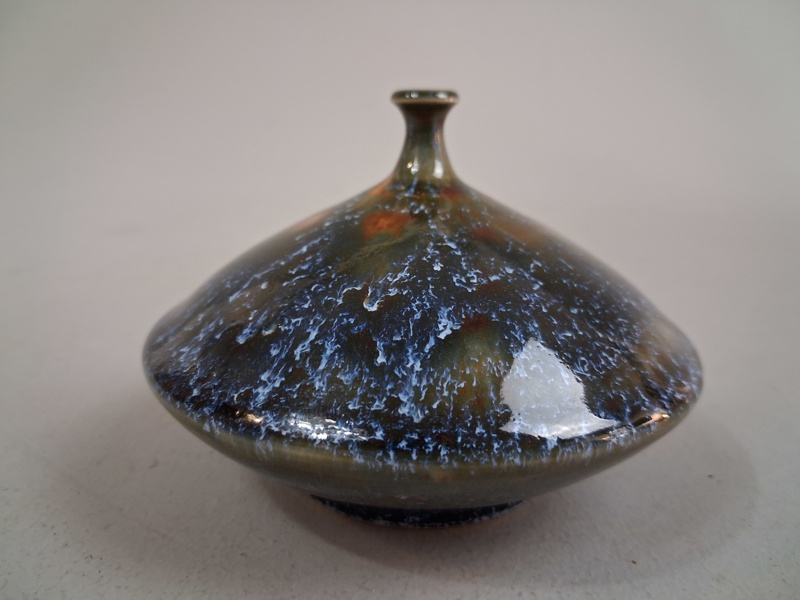 GUNNAR ANDERSSON. Vas, Glaserad keramik, signerad, Höganäs.