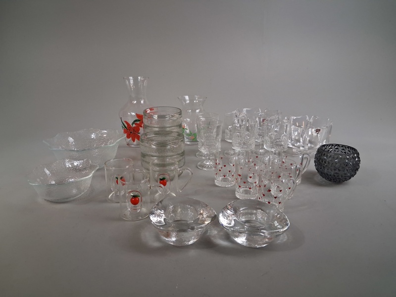 Diverse glas. Bl.a Orrefors, Reijmyre m.m.