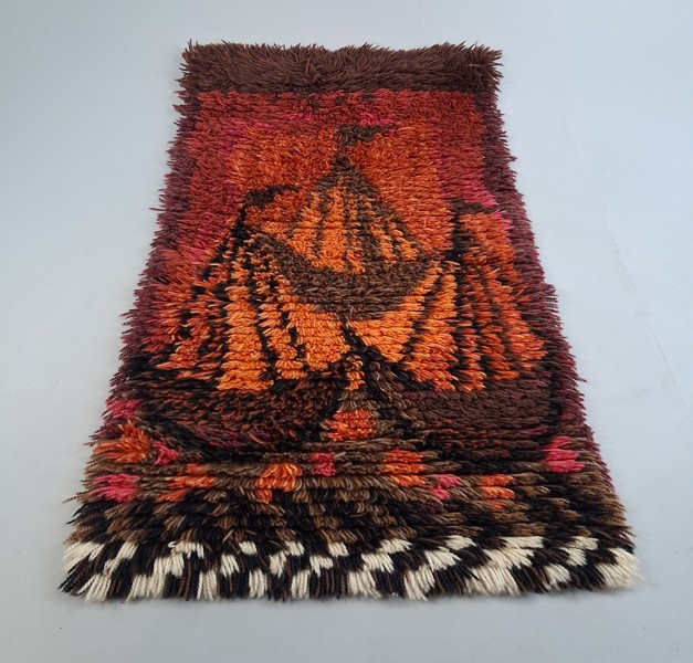 Väggbonad, Rya, Båtmotiv.