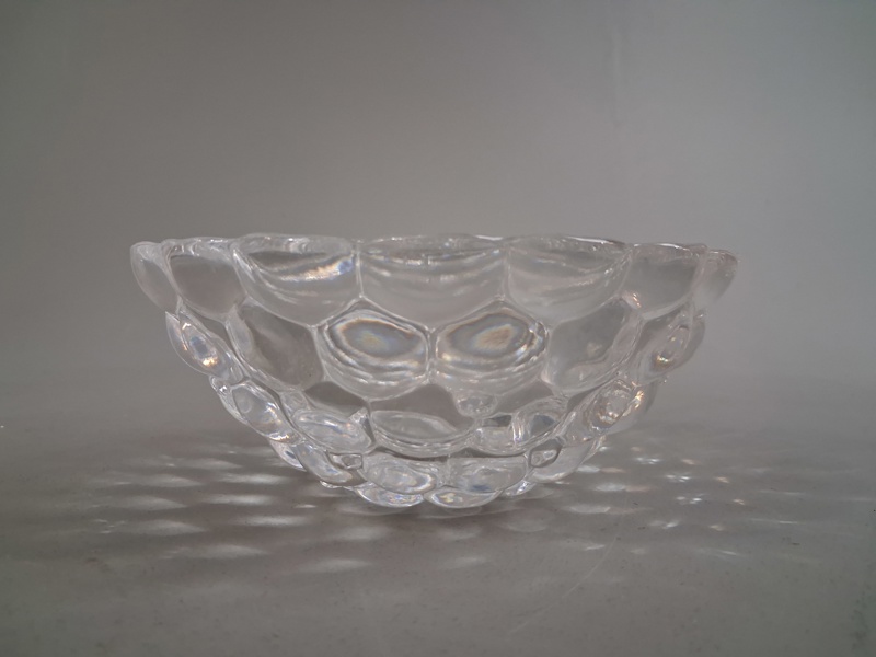 ANNE NILSSON. Skål, "Hallon", Orrefors.