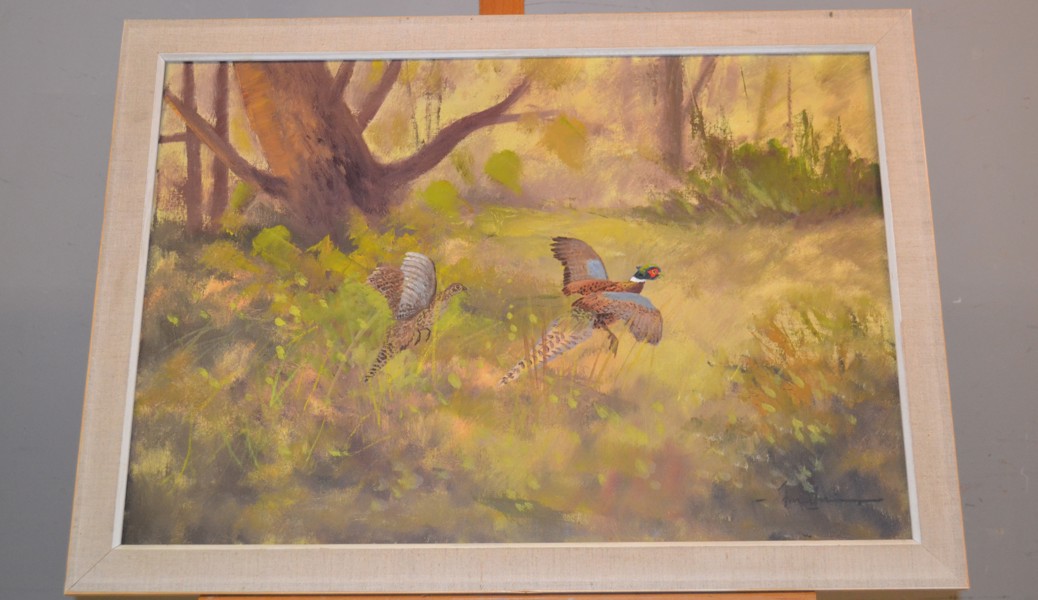 OIDENTIFIERAD KONSTNÄR. Olja på duk, signerad.