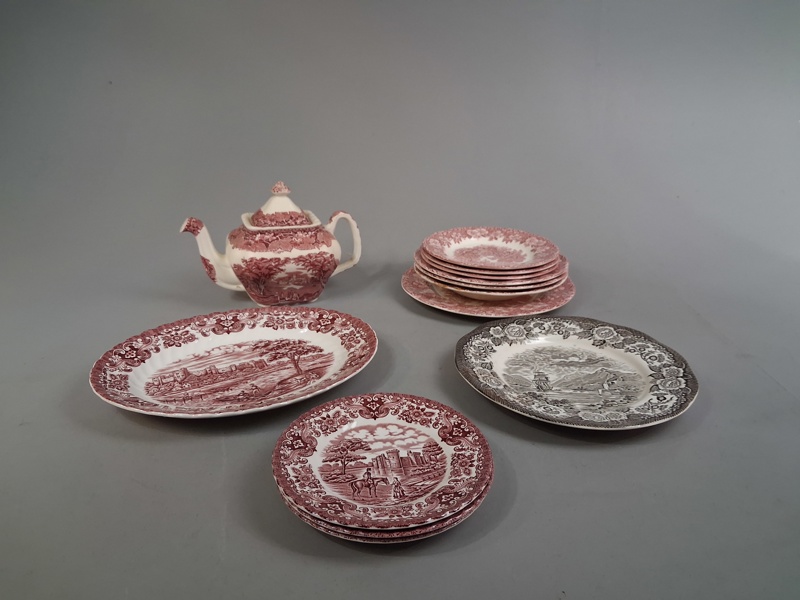 Diverse porslin/keramik. England.