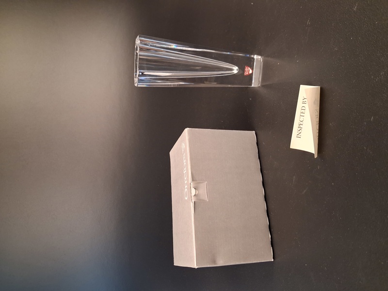 LARS HELLSTEN. Vas, "Odyssey" Orrefors, Oanvänd, Originallåda.