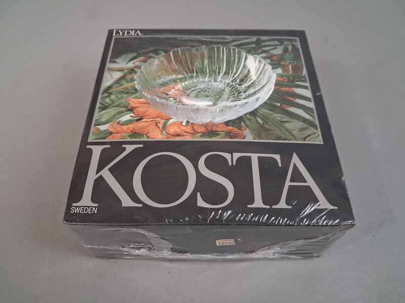 Skål, Lydia. Mats Jonasson. Kosta Boda. Obruten förpackning.