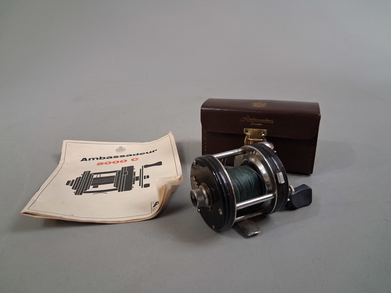 Fiskerulle. Ambassadeur 5000 C, ABU Svängsta. Sweden.