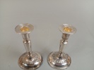 Ljusstakar. Ett par, Silver, 440gram med fyllning, Ceson, Göteborg, 1950.