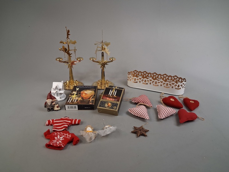 Diverse Jul. Bl.a 2 Änglaspel & Ljus m.m.