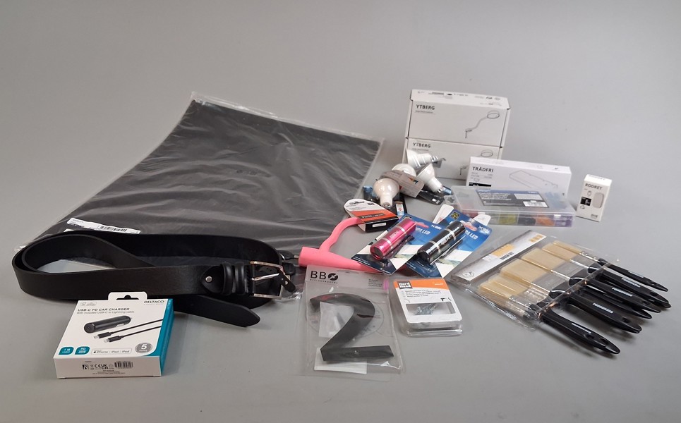 Diverse. Obrutna förpackningar.