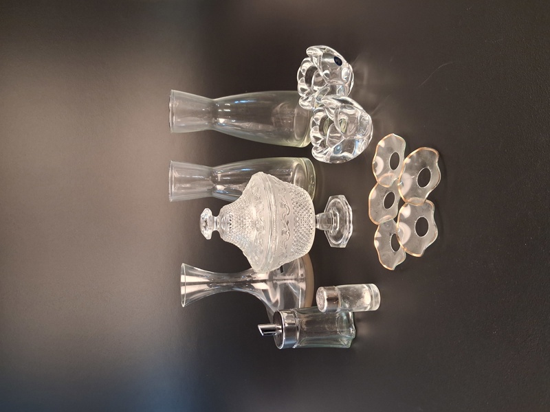 Diverse glas. Bl.a Royal Copenhagen.