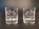 2 Whiskyglas. AIK:S Klubbmärke.