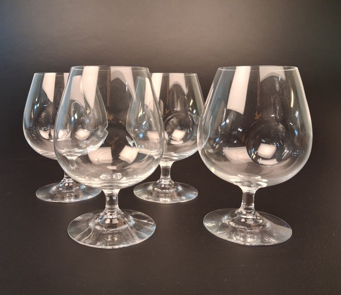 4 Cognackupor. Kosta Boda.