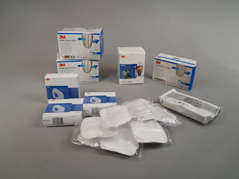 Halv mask & Gas filter. 3M. Skydds typ A2.