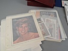 Diverse. Bl.a Prinsessan Diana, Maximkort, Frimärken, förstadagsbrev.