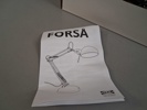Skrivbordslampa IKEA, "FORSÅ". Svart. Oanvänd.
