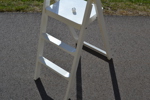KARL MALMVALL. Stege, "Step Ladder", med väggmonteringsknopp, Design House Stockholm.