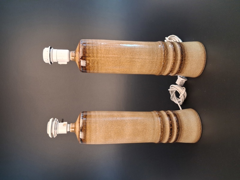 OLLE ALBERIUS. 2 Bordslampor, Rörstrand. 13, 8287.