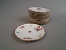 11 Assietter, Bavaria. P.T. Porzellan fabrik Tirschenreuth.