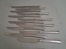 12 Knivar, 12 Gafflar, 12 Dessert knivar, 12 Dessert Gafflar & liten slev. Duka. 18-8 Rostfritt.