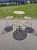 Cafe-set. Bord & 2 stolar, Metall.